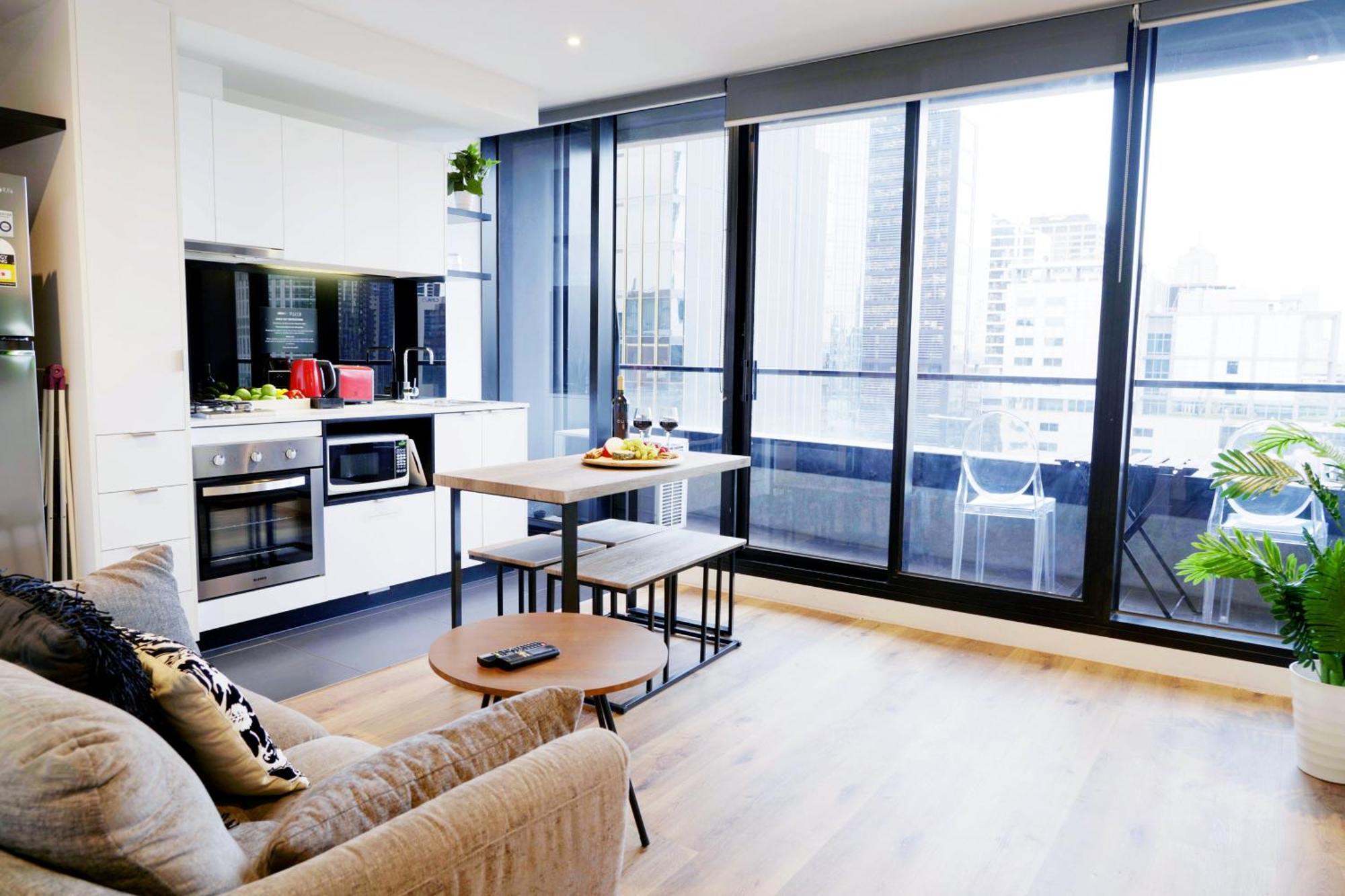 Aura On Flinders Serviced Apartments Melbourne Exteriör bild