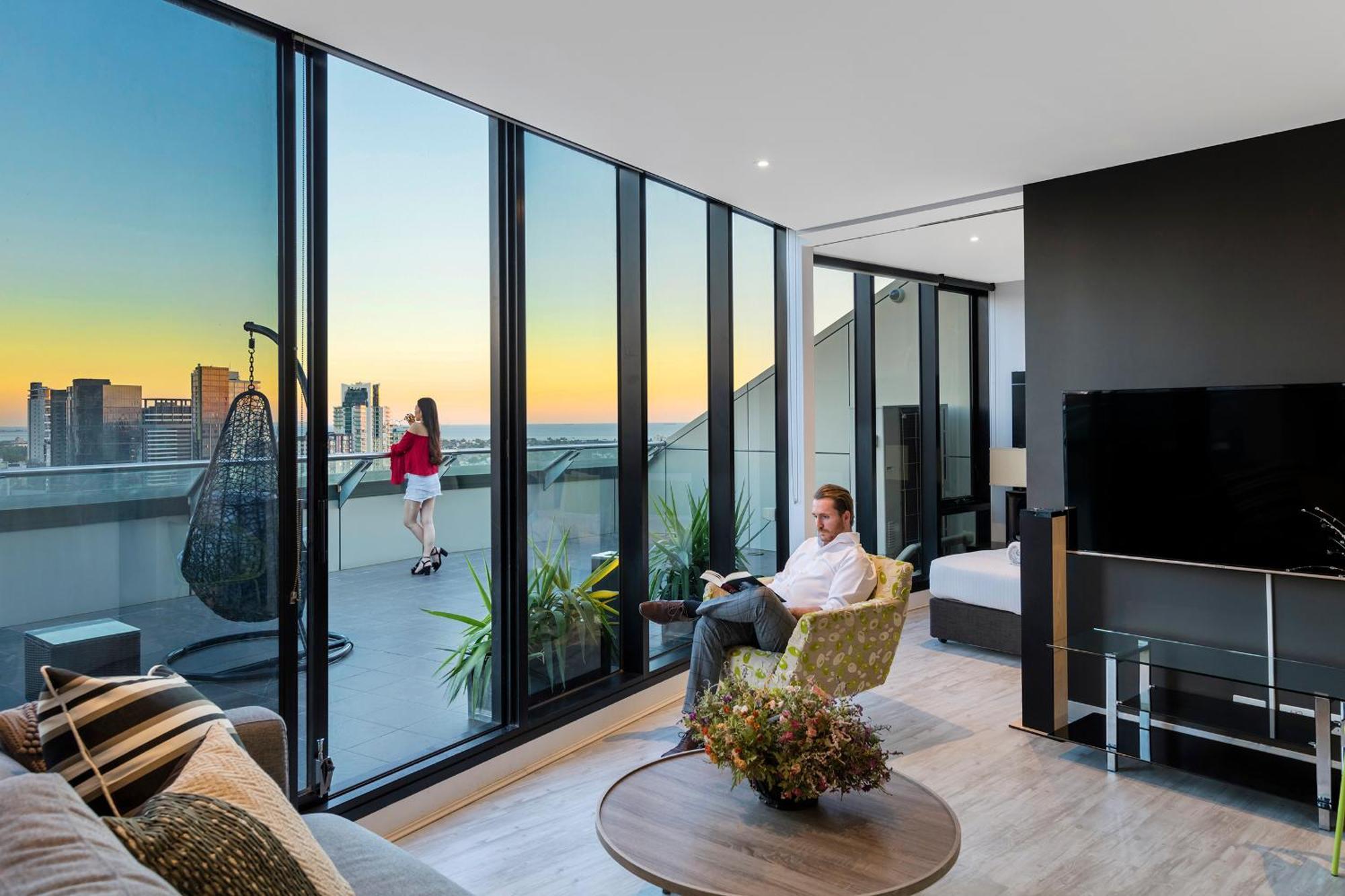 Aura On Flinders Serviced Apartments Melbourne Exteriör bild